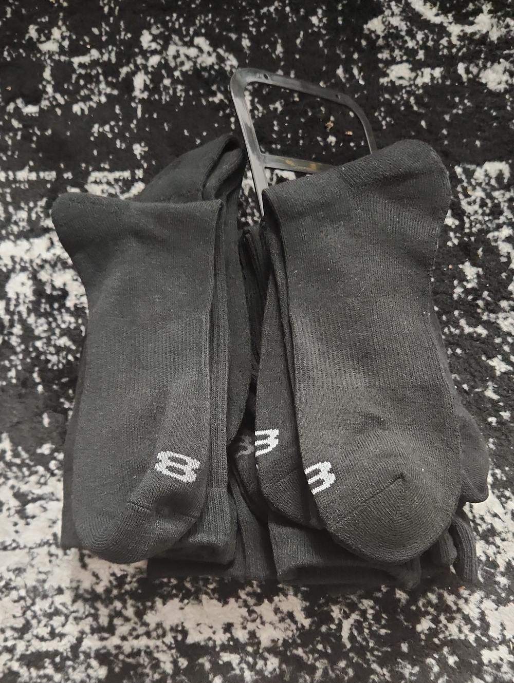 Layer 8 Black Crew Socks - Pack of Casual Socks